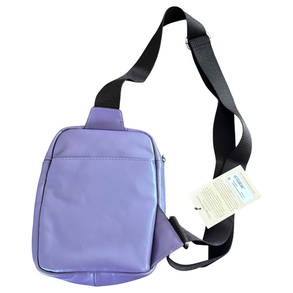 Patricia Nash Andros Crossbody Bag Amethyst Purple Leather NWT with Dust Bag - Picture 7 of 13